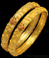 BR1305-2.10 Enamel Forming Gold Flower Design Set Bangles For Ladies Party Wear Collections