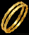 BR1308-2.4 Trendy Shining Thread Model Gold Forming Bangles Set Of Two