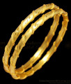 BR1308-2.6 Trendy Shining Thread Model Gold Forming Bangles Set Of Two