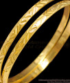 BR1330-2.8 Original Impon Gold Inspired Light Weight Thin Bangles For Special Occasions