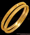 BR1337-2.8 Beautiful Flower Model One Gram Gold Tone Bangles Set Online Store