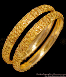 BR1342-2.10 Wedding Model Bridal Design Gold Plated Bangles New Arrival
