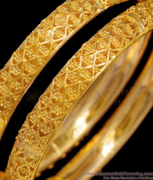 BR1342-2.10 Wedding Model Bridal Design Gold Plated Bangles New Arrival