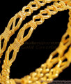 BR1350-2.6 Thin Kerala Design Gold Imitation Jewelry Traditional Bangles