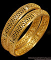 BR1358-2.10 Attractive Gold Pattern Handcrafted South Indian Design Bangles Bridal Wear