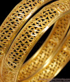 BR1358-2.10 Attractive Gold Pattern Handcrafted South Indian Design Bangles Bridal Wear
