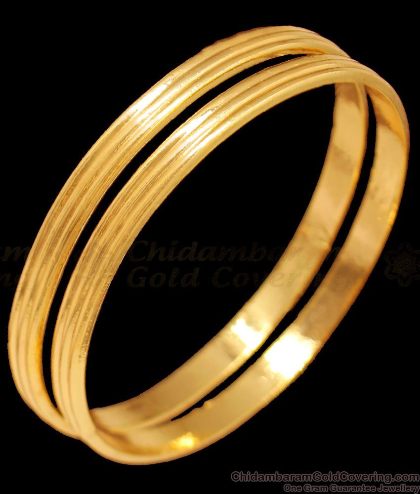 BR1363-2.8 Original Impon Gold Tone Long Life Bangles Latest Trendy Collections