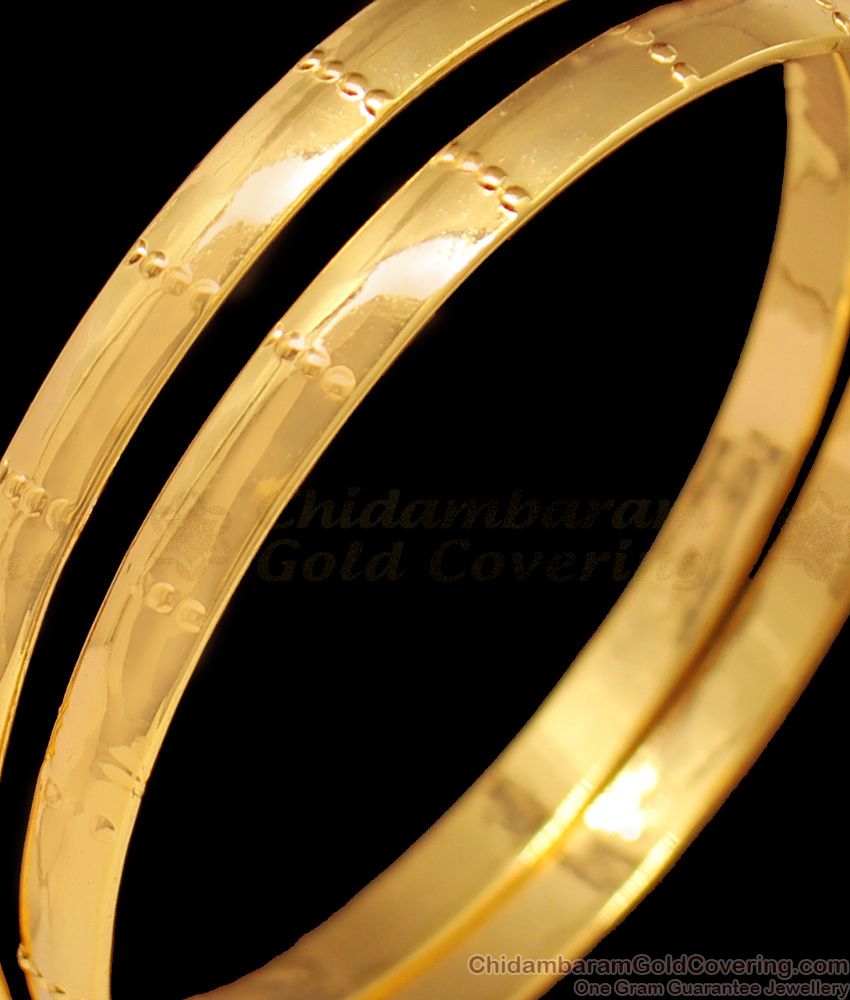 BR1367-2.6 Original Impon Gold Tone Long Life Bangles Latest Trendy Collections