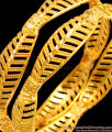 BR1369-2.8 Gold Inspired Leaf Model Attractive Bangles For Daily Use