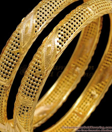 BR1373-2.10 Real Gold Net Pattern Handcrafted Bangles Latest Collections BR1373-2.10 Real Gold Net Pattern Handcrafted Bangles Latest Collections