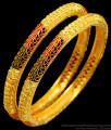BR1385-2.8 Festival Special Collection Enamel Forming Gold Bangles For Ladies