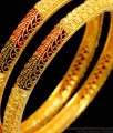BR1385-2.4 Festival Special Collection Enamel Forming Gold Bangles For Ladies