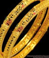 BR1389-2.8 Festival Special Collection Enamel Forming Gold Bangles For Ladies