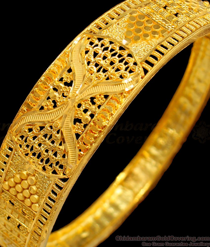 BR1391-2.6 Sleek Across Diameter Grand Bridal Screw Type Model Gold Forming Bangle