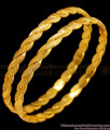 BR1396-2.8 Womens Favorite Plain Gold Plated Daily Wear Bangles Collection