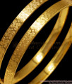 BR1398-2.6 Women Attractive Gold Imitation Plain Design Bangles For Daily Use