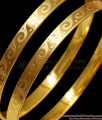 BR1399-2.8 Attractive Flower Design One Gram Gold Bangle Designs For Ladies