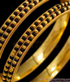 BR1400-2.8 Traditional Karugamani Gold Black Beads Design Gold Bangles For Women