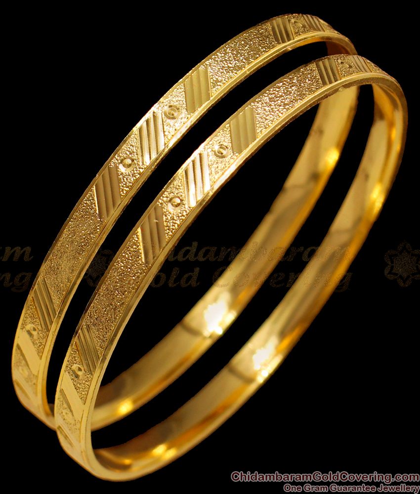 BR1402-2.8 Set of Two One Gram Bangle Designs For Ladies Online Store