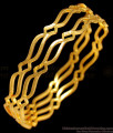 BR1408-2.8 New Fashion Fancy Design Plain Gold Bangles For Ladies  