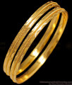 BR1409-2.10 Size Set of Two One Gram Gold Bangle Designs For Daily Use