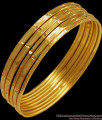 BR1419-2.6 Simple Design Set Of Eight Gold Plated Bangles Daily Wear Jewellery