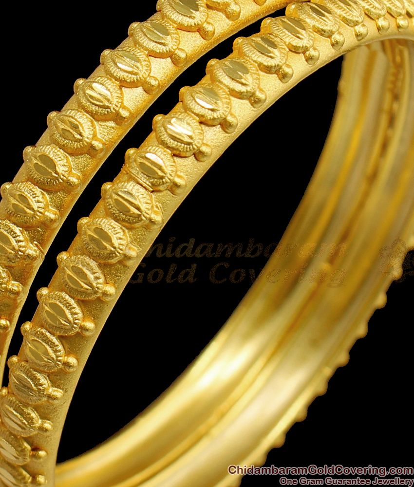 BR1434-2.8 Matt Design Real Gold Forming Pattern Unique Bangle Collections