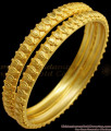 BR1434-2.6 Matt Design Real Gold Forming Pattern Unique Bangle Collections