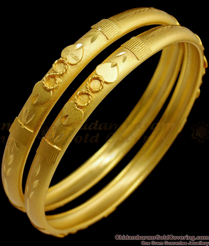 BR1435-2.6 Kodi Pattern Real Gold Forming Pattern Unique Bangle Collections