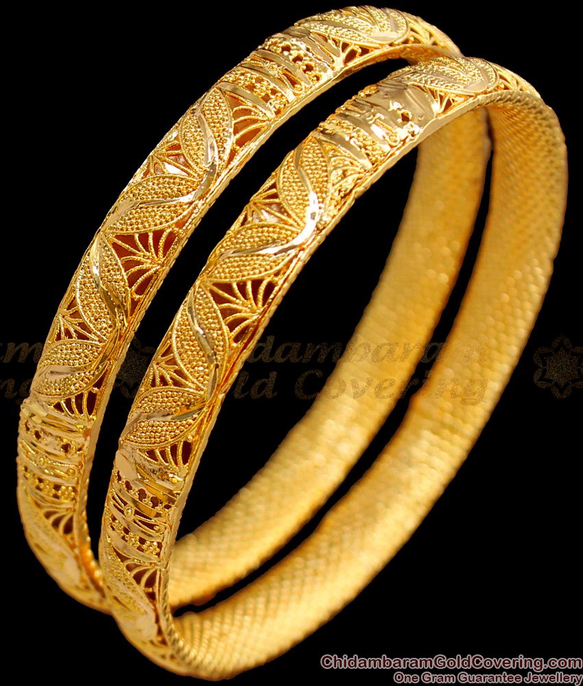 BR1438-2.4 New Collection Gold Bangle Design One Gram Gold Jewelry Buy Online