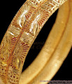 BR1441-2.6 Trendy Thick Kerala Gold Bangle Design For Women Buy Online