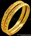 BR1442-2.8 Real Gold Bangle With Enamel Forming Jewelry For Ladies