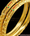 BR1442-2.4 Real Gold Bangle With Enamel Forming Jewelry For Ladies