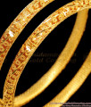 BR1452-2.4 Thin Gold Bangles For Ladies One Gram Gold South Indian Jewelry Buy Online