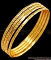 BR1455-2.10 Thin Gold Bangles Design Set Of Four Gold Plated Jewelry Daily Wear