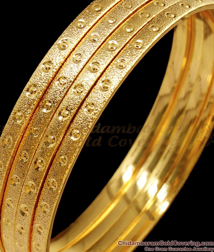 BR1464-2.6 Shining Gold Guarantee Bangles Design Set Of Four Gold Plated Jewelry 