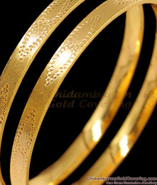 BR1486-2.4 Self Design Fancy Gold Bangles Collections Gold Plated Jewelry Shop Online
