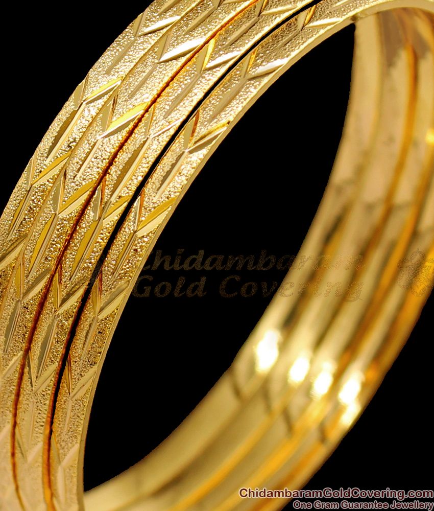 BR1489-2.4 Traditional Daily Wear Gold Bangles For Ladies South Indian Jewelry Buy Online
