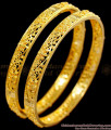 BR1495-2.8 Trendy Leaf Pattern Plain Gold Forming Bangles Bridal Collection Jewelry