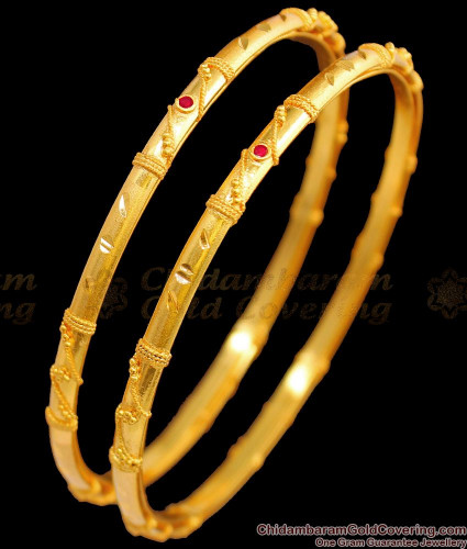 Simple AD Stone Gold Bangles Design Bridal Forming Collection  Jewelry
