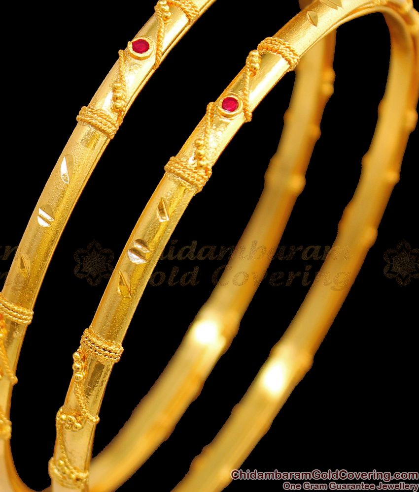 BR1498-2.4 Simple AD Stone Gold Bangles Design Bridal Forming Collection Jewelry