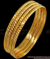BR1501-2.6 Simple Daily Wear Gold Bangles Design For Ladies South Indian Jewelry Buy Online