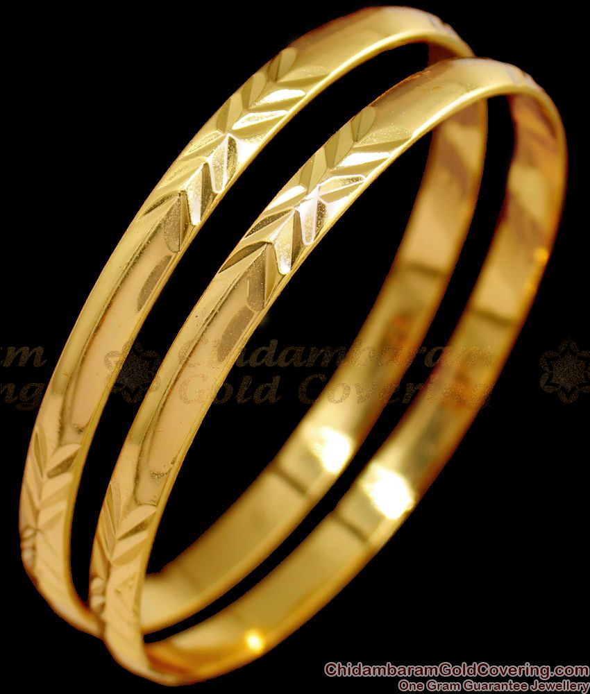 BR1506-2.8 Original Traditional Impon Long Life Daily Wear Gold Bangle Collections