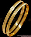 BR1507-2.4 Original Plain Traditional Impon Long Life Daily Wear Gold Bangle Collections