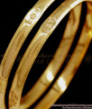 BR1507-2.8 Original Plain Traditional Impon Long Life Daily Wear Gold Bangle Collections