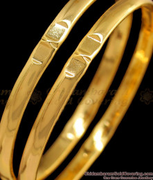 BR1511-2.8 Fast Moving Plain Daily Wear Original Impon Gold Bangle Collections