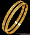 BR1512-2.8 Latest Simple Plain Daily Wear Original Impon Gold Bangle Collections