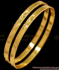 BR1512-2.8 Latest Simple Plain Daily Wear Original Impon Gold Bangle Collections BR1512-2.8 Latest Simple Plain Daily Wear Original Impon Gold Bangle Collections