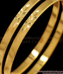 BR1512-2.8 Latest Simple Plain Daily Wear Original Impon Gold Bangle Collections BR1512-2.8 Latest Simple Plain Daily Wear Original Impon Gold Bangle Collections