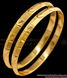 BR1516-2.8 Premium Original Impon Gold Bangle Collections From Chidambaram Gold Covering